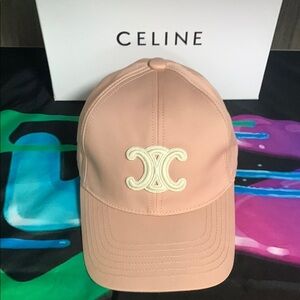 Celine Pink Cap with Logo